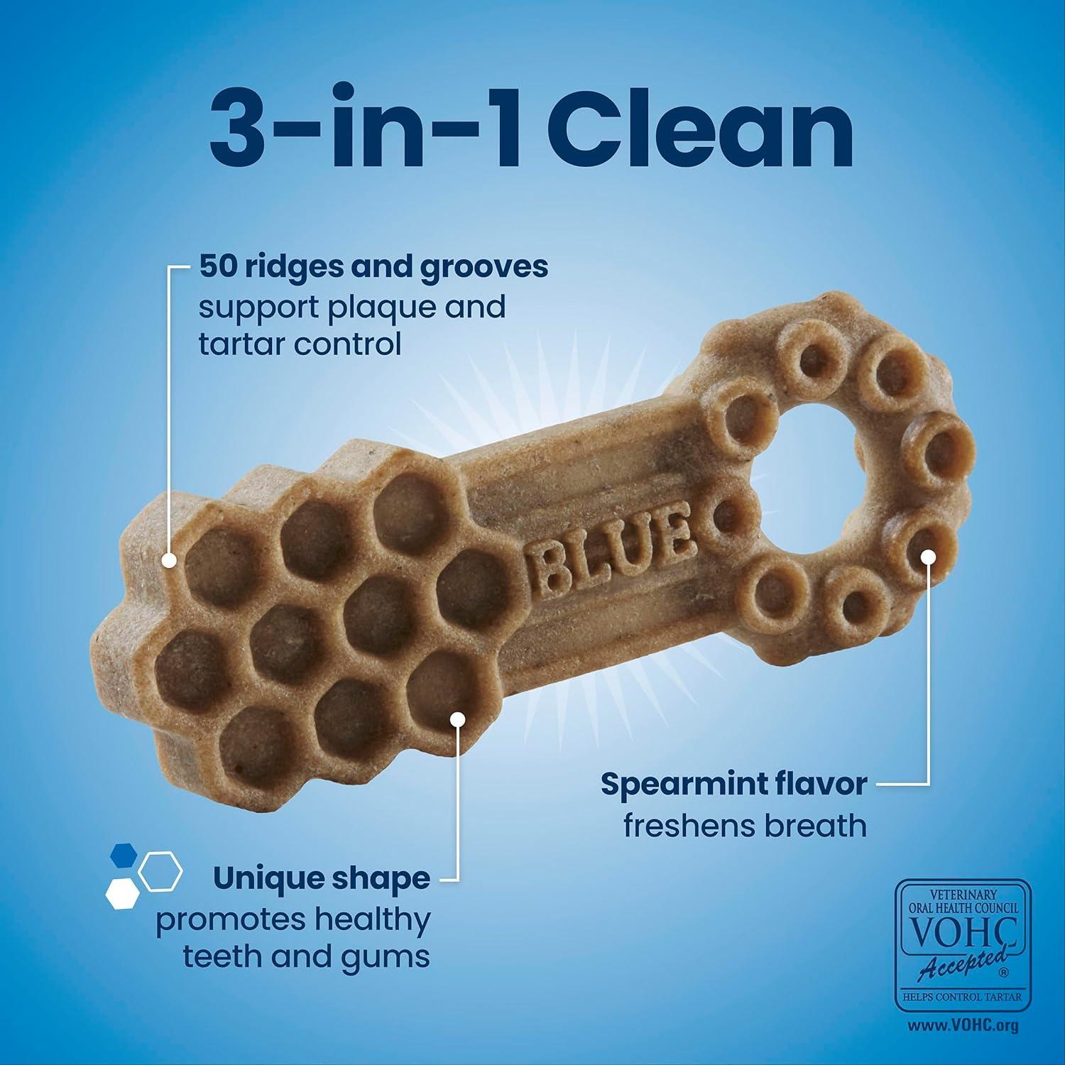 imageBlue Buffalo Medium Dental Chews Bundle Natural Dog Treats Enhanced with Vitamins Minerals and Other Nutrients Two 23 oz BagsMedium Bones For Dogs 2050 lbs