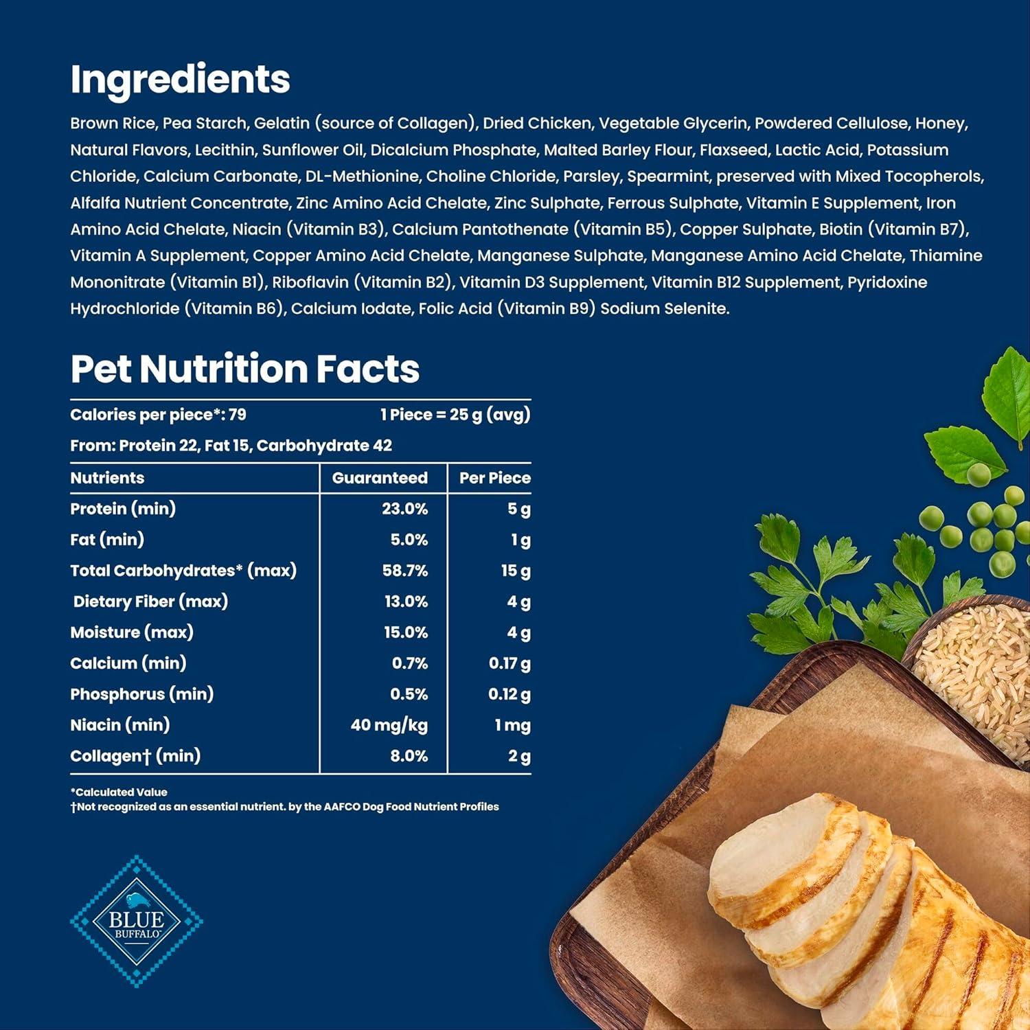 imageBlue Buffalo Medium Dental Chews Bundle Natural Dog Treats Enhanced with Vitamins Minerals and Other Nutrients Two 23 oz BagsMedium Bones For Dogs 2050 lbs
