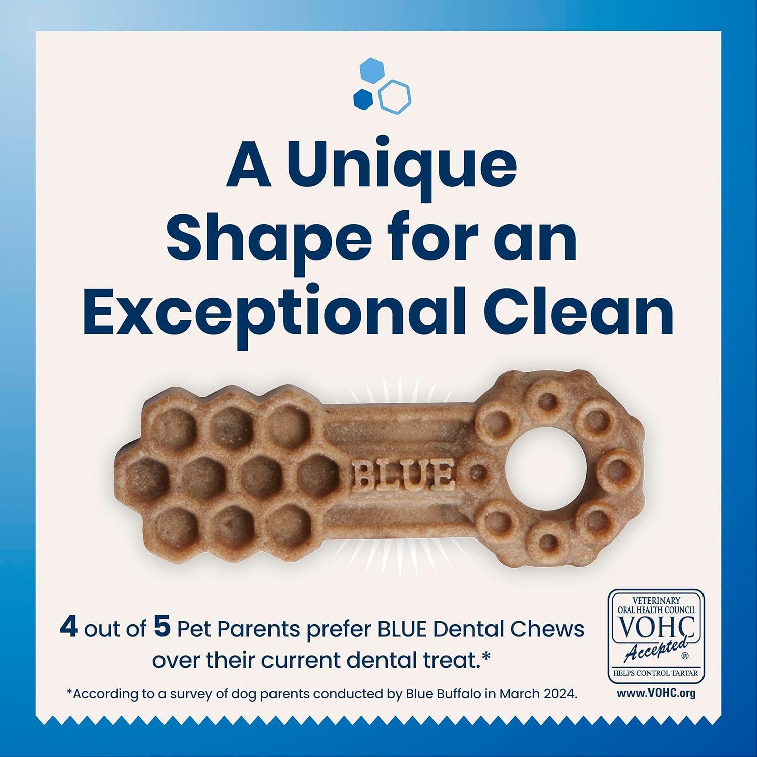 imageBlue Buffalo Medium Dental Chews Bundle Natural Dog Treats Enhanced with Vitamins Minerals and Other Nutrients Two 23 oz BagsMedium Bones For Dogs 2050 lbs