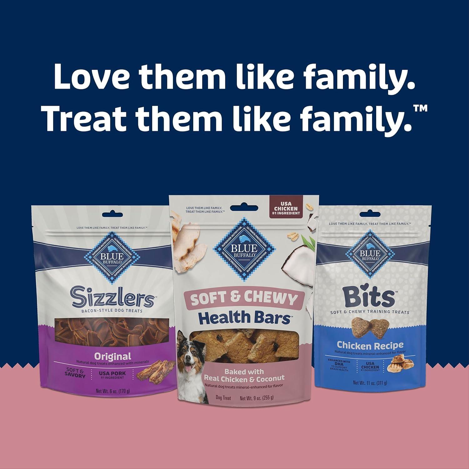 imageBlue Buffalo Soft amp Chewy Health Bars Baked with Real Chicken amp Coconut Natural Dog Treats MineralEnhanced for Flavor 9 oz BagChicken Coconut