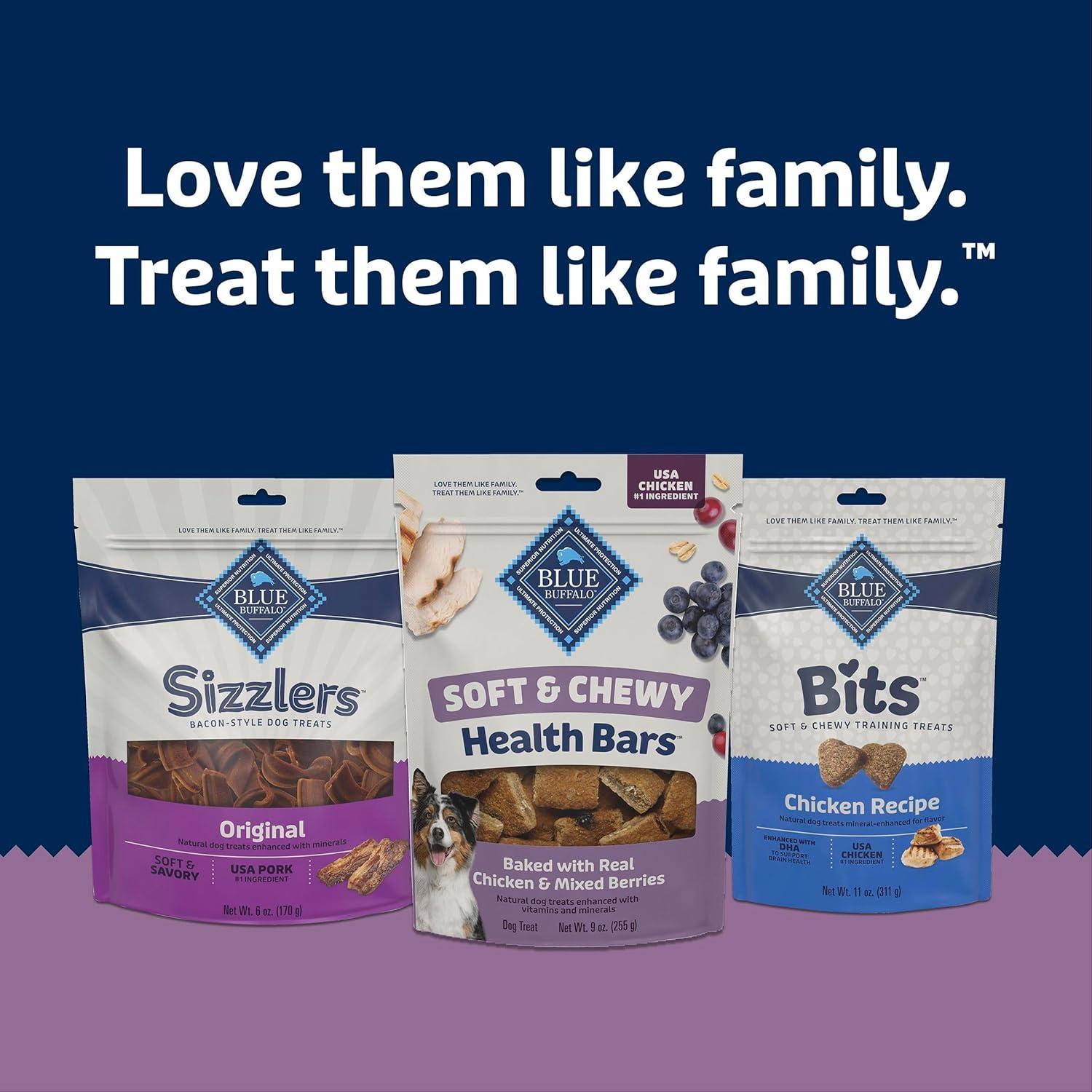 imageBlue Buffalo Soft amp Chewy Health Bars Baked with Real Chicken amp Coconut Natural Dog Treats MineralEnhanced for Flavor 9 oz BagChicken Mixed Berries