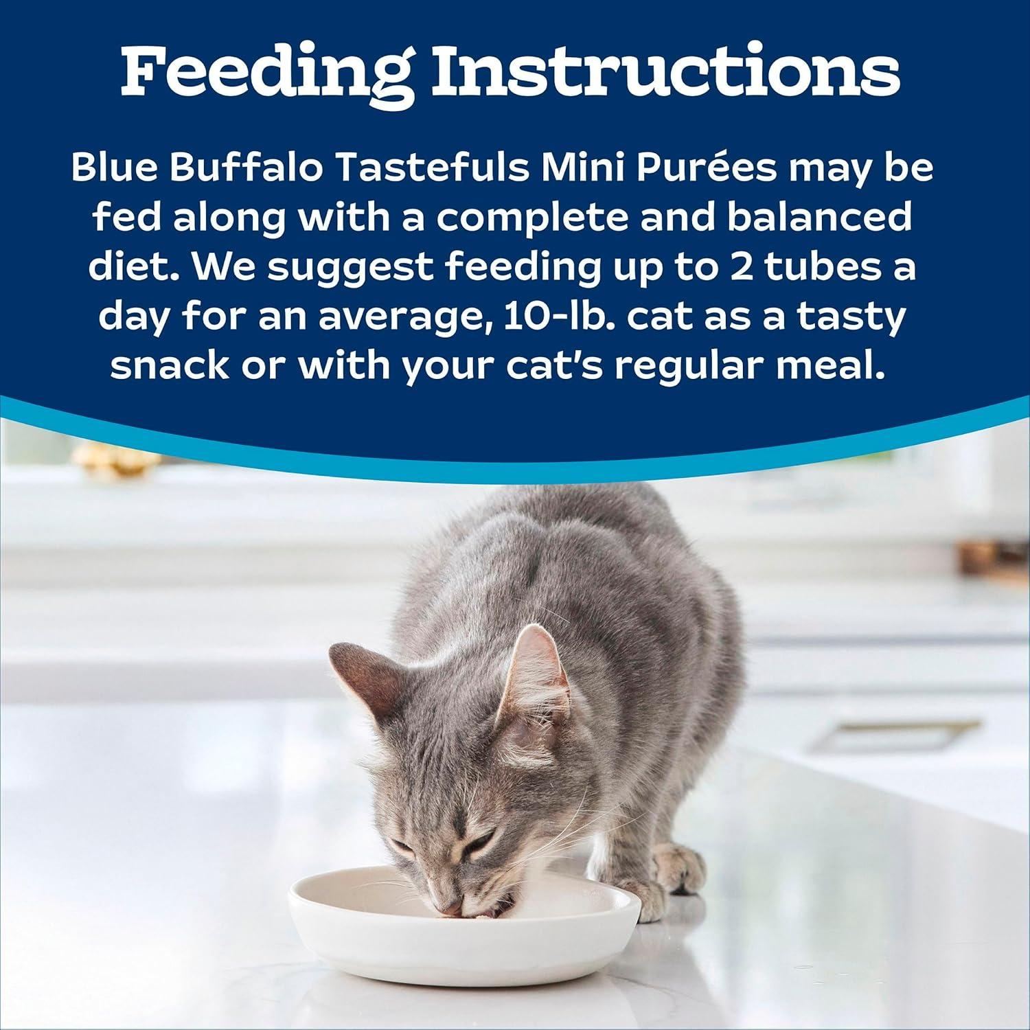 imageBlue Buffalo Tastefuls Mini Pures Natural Cat Treats Chicken and Tuna Variety Pack 05 oz Single Servings 4CountVariety Pack Chicken Tuna