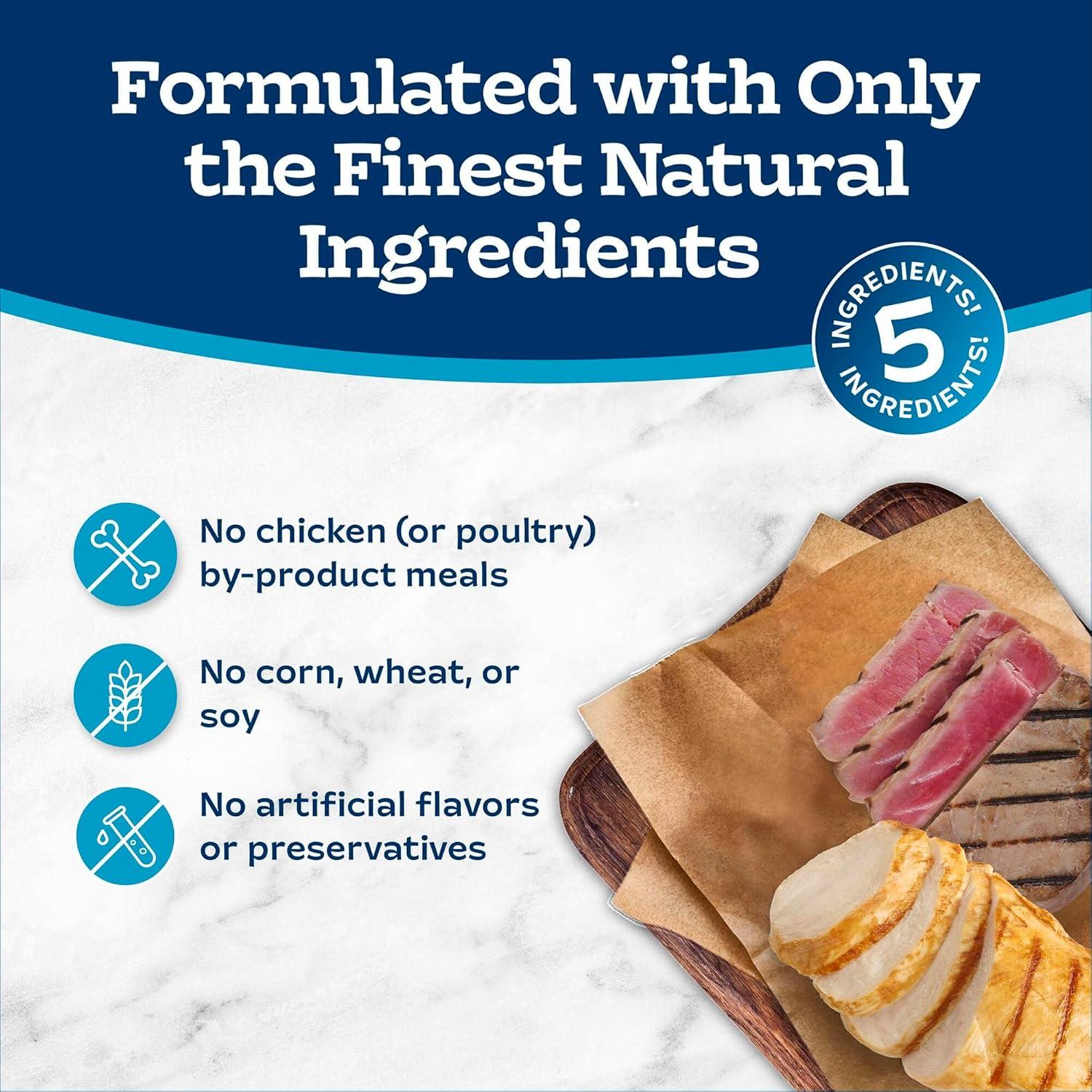 imageBlue Buffalo Tastefuls Mini Pures Natural Cat Treats Chicken and Tuna Variety Pack 05 oz Single Servings 4CountVariety Pack Chicken Tuna