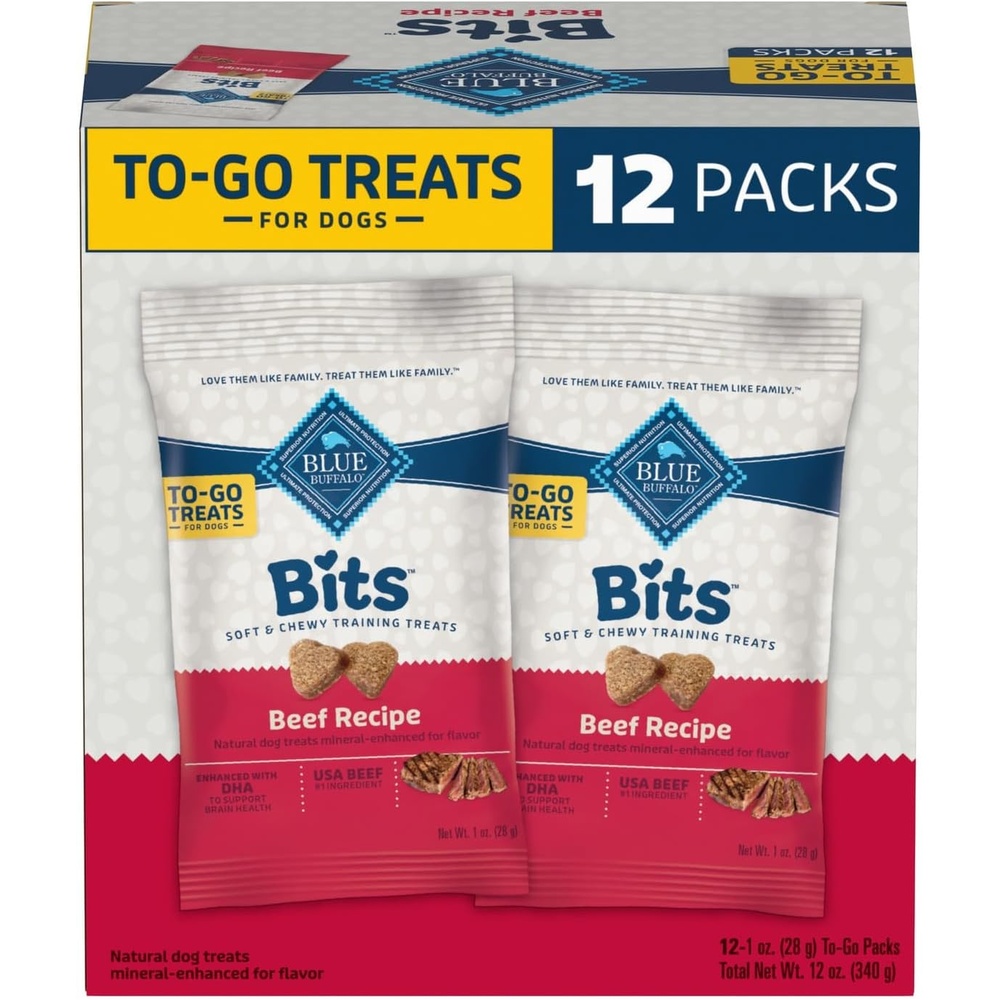 image:imageBlue Buffalo Health Bars Bacon Egg amp Cheese Crunchy Dog Biscuits OvenBaked with Real Bacon amp Natural Ingredients Healthy Dog Treats with No Artificial Flavors or Preservatives 16 oz Pack of 4BLUE Bits  Beef