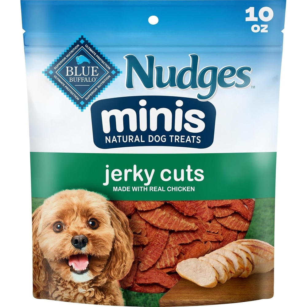 image:imageBlue Buffalo Nudges Minis Chicken Pot Pie Recipe Natural Dog Treats MineralEnhanced for Flavor 10 oz Bag Pack of 2Chicken