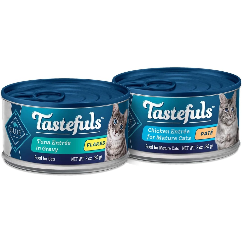 image:imageBlue Buffalo Tastefuls Natural Senior Wet Cat Food Tuna and Chicken Pack of 48